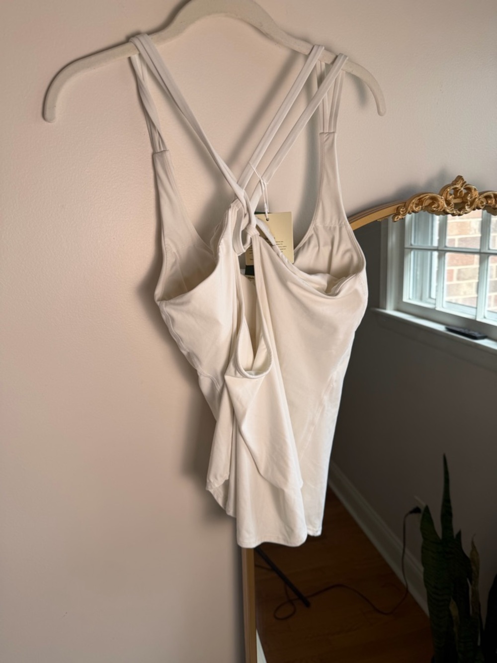 HALARA White Racerback Tank Top - Picture 7 of 9